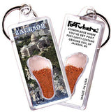 Jackson, MS FootWhere® Souvenir Keychain. Made in USA-FootWhere® Souvenirs