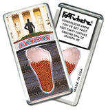 Jackson, MS FootWhere® Souvenir Magnet. Made in USA-FootWhere® Souvenirs