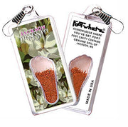 Jackson, MS FootWhere® Souvenir Zipper-Pull. Made in USA-FootWhere® Souvenirs