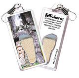 Jamaica FootWhere® Souvenir Zipper-Pull. Made in USA-FootWhere® Souvenirs