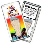 Jamaica FootWhere® Souvenir Fridge Magnets. 6 Piece Set. Made in USA - FootWhere® Souvenir Shop