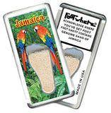 Jamaica FootWhere® Souvenir Fridge Magnets. 6 Piece Set. Made in USA - FootWhere® Souvenir Shop