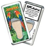 Load image into Gallery viewer, Jamaica FootWhere® Souvenir Fridge Magnet. Made in USA-FootWhere® Souvenirs
