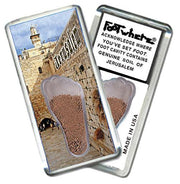 Jerusalem FootWhere® Souvenir Fridge Magnet. Made in USA-FootWhere® Souvenirs