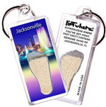 Load image into Gallery viewer, Jacksonville FootWhere® Souvenir Key Chain. Made in USA-FootWhere® Souvenirs
