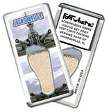 Jacksonville FootWhere® Souvenir Fridge Magnet. Made in USA-FootWhere® Souvenirs