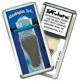 Washington, D.C. FootWhere® Souvenir Keychain. Made in USA-FootWhere® Souvenirs