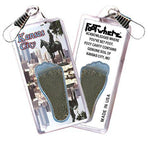 Load image into Gallery viewer, Kansas City FootWhere® Souvenir Zipper-Pull. Made in USA-FootWhere® Souvenirs
