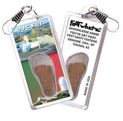 Tucson FootWhere® Souvenir Zipper-Pull. 72 pieces/6 assorted styles.-FootWhere® Souvenirs