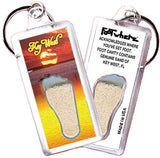 Key West, FL FootWhere® Souvenir Keychain. Made in USA-FootWhere® Souvenirs