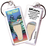 Key West, FL FootWhere® Souvenir Keychain. Made in USA-FootWhere® Souvenirs