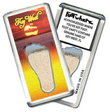 Key West FootWhere® Souvenir Magnet. Made in USA-FootWhere® Souvenirs