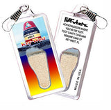 Key West, FL FootWhere® Souvenir Zipper-Pull. Made in USA-FootWhere® Souvenirs