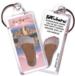 Load image into Gallery viewer, Los Angeles FootWhere® Souvenir Key Chain. Made in USA-FootWhere® Souvenirs
