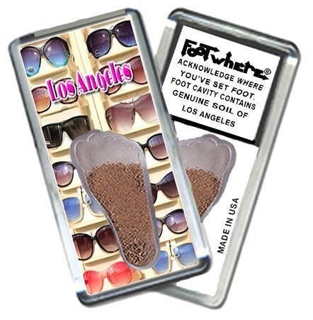 Los Angeles FootWhere® Souvenir Magnet. Made in USA-FootWhere® Souvenirs