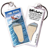 Long Beach FootWhere® Souvenir Key Chain. Made in USA-FootWhere® Souvenirs