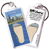 Long Beach FootWhere® Souvenir Key Chain. Made in USA-FootWhere® Souvenirs