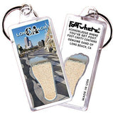 Long Beach FootWhere® Souvenir Key Chain. Made in USA-FootWhere® Souvenirs