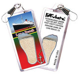 Long Beach FootWhere® Souvenir Zipper-Pull. Made in USA-FootWhere® Souvenirs