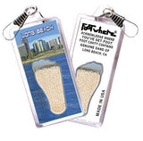 Long Beach FootWhere® Souvenir Zipper-Pull. Made in USA-FootWhere® Souvenirs
