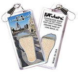 Long Beach FootWhere® Souvenir Zipper-Pull. Made in USA-FootWhere® Souvenirs