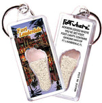 Load image into Gallery viewer, Fort Lauderdale FootWhere® Souvenir Keychains 6 Piece Set. Made in USA-FootWhere® Souvenirs
