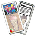 Load image into Gallery viewer, Fort Lauderdale FootWhere® Souvenir Fridge Magnet. Made in USA-FootWhere® Souvenirs
