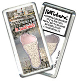 Fort Lauderdale FootWhere® Souvenir Fridge Magnets 6 Piece Set. Made in USA-FootWhere® Souvenirs