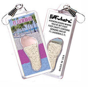 Fort Lauderdale FootWhere® Souvenir Zipper-Pulls 6 Piece Set. Made in USA-FootWhere® Souvenirs