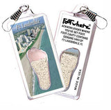 Fort Lauderdale FootWhere® Souvenir Zipper-Pull. Made in USA-FootWhere® Souvenirs