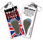 Load image into Gallery viewer, London, UK FootWhere® Souvenir Zipper-Pull. Made in USA-FootWhere® Souvenirs
