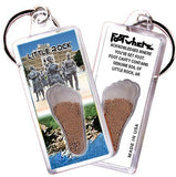 Little Rock FootWhere® Souvenir Keychain. Made in USA-FootWhere® Souvenirs