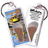 Little Rock FootWhere® Souvenir Keychain. Made in USA-FootWhere® Souvenirs