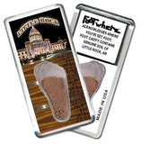 Little Rock FootWhere® Souvenir Magnet. Made in USA-FootWhere® Souvenirs
