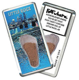 Little Rock FootWhere® Souvenir Magnet. Made in USA-FootWhere® Souvenirs