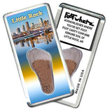 Little Rock FootWhere® Souvenir Magnet. Made in USA-FootWhere® Souvenirs