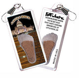 Little Rock FootWhere® Souvenir Zipper-Pull. Made in USA-FootWhere® Souvenirs