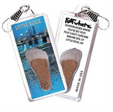 Little Rock FootWhere® Souvenir Zipper-Pull. Made in USA-FootWhere® Souvenirs