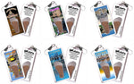 Load image into Gallery viewer, Little Rock FootWhere® Souvenir Fridge Zipper-Pulls. 6 Piece Set. Made in USA-FootWhere® Souvenirs
