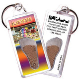 Las Vegas FootWhere® Souvenir Keychain. Made in USA-FootWhere® Souvenirs