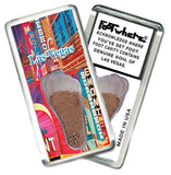 Las Vegas FootWhere® Souvenir Fridge Magnet. Made in USA-FootWhere® Souvenirs