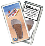 Las Vegas FootWhere® Souvenir Fridge Magnet. Made in USA-FootWhere® Souvenirs