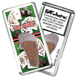 Las Vegas FootWhere® Souvenir Fridge Magnet. Made in USA-FootWhere® Souvenirs