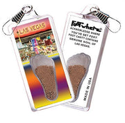 Las Vegas FootWhere® Souvenir Zipper-Pull. Made in USA-FootWhere® Souvenirs