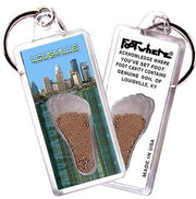 Louisville FootWhere® Souvenir Keychain. Made in USA-FootWhere® Souvenirs