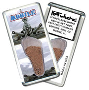 Mobile, AL FootWhere® Souvenir Fridge Magnet. Made in USA-FootWhere® Souvenirs