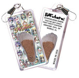 Mobile, AL FootWhere® Souvenir Zipper-Pull. Made in USA-FootWhere® Souvenirs