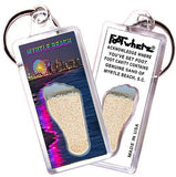 Myrtle Beach FootWhere® Souvenir Key Chain. Made in USA-FootWhere® Souvenirs