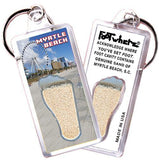 Myrtle Beach FootWhere® Souvenir Key Chain. Made in USA-FootWhere® Souvenirs