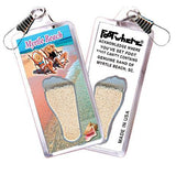 Myrtle Beach FootWhere® Souvenir Zipper-Pull. Made in USA - FootWhere® Souvenir Shop